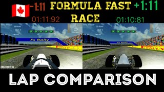 Formula Fast Race Lap Comparison # CANADA -🇨🇦 screenshot 3