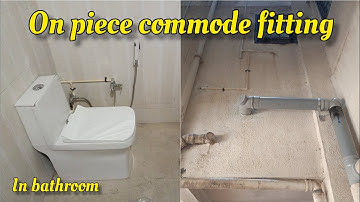 One Piece Commode Fitting 🛠️ In bathroom