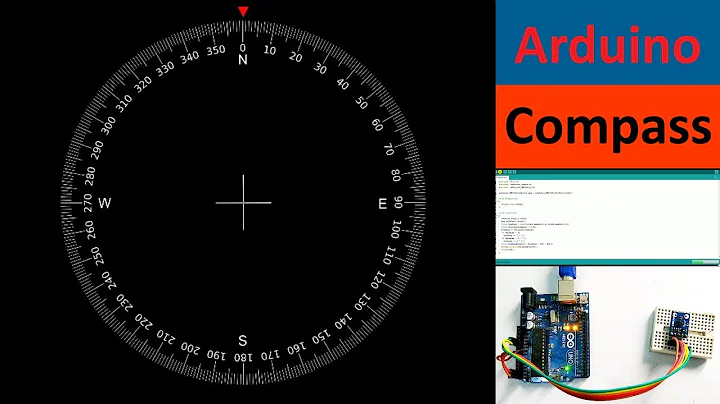 Arduino Digital Compass using Hmc5883l Magnetometer