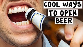 7 Cool Ways to Open Beer  Tipsy Bartender