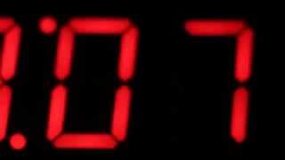 Royalty Free Video - Digital Clock Chaos HD