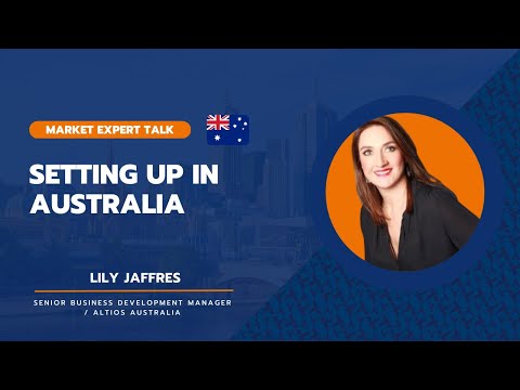 Market Expert Talk | Listen to Lily Jaffres, Senior Business Developer - ANZ - video from ALTIOS