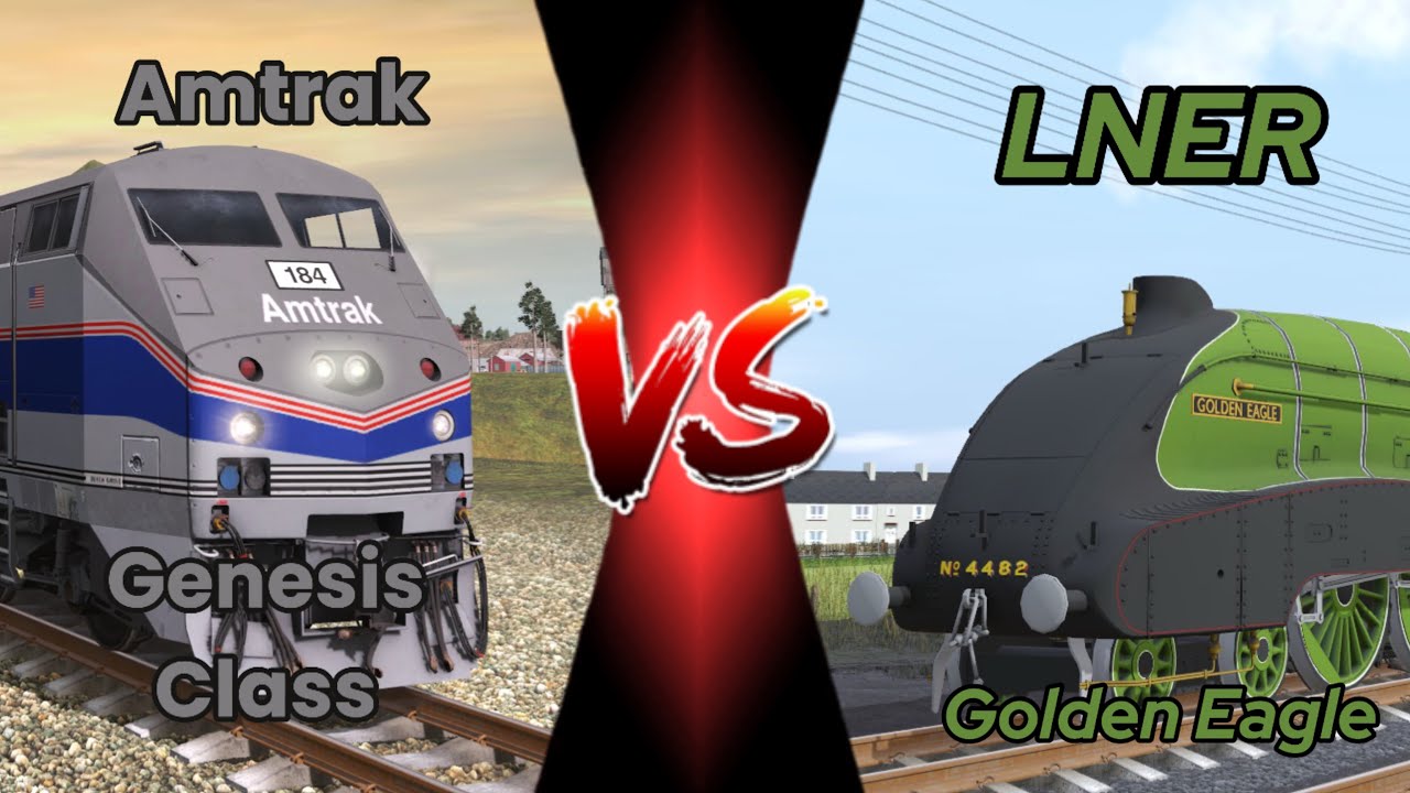 Steam vs. Diesel: Amtrak Genesis Vs. LNER A4 Golden Eagle - YouTube