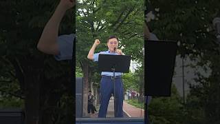 사이비 종교에 대한 대정부 요구안 구호 제창하는 홍연호 전국신천지피해자연대 고문 @대통령실(2025.07.01.)