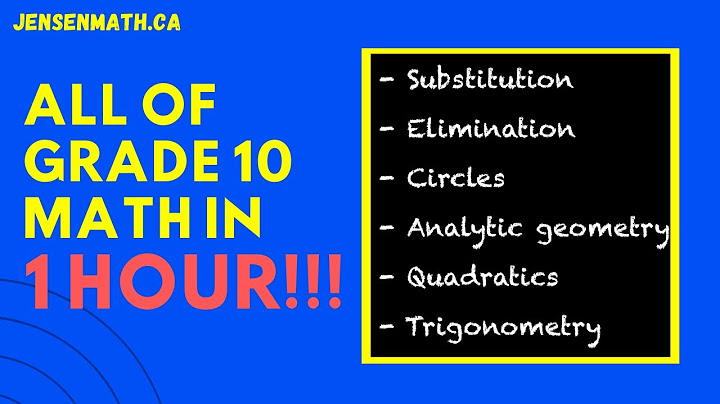 ALL OF GRADE 10 MATH IN ONLY 1 HOUR!!! | jensenmath.ca