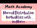JC Math Tuition: Normal Distribution – How to Use invNorm with Inequalities (A-Level Guide)