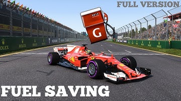 F1 2017 TIPS AND TRICKS FOR FUEL SAVING (For beginners)
