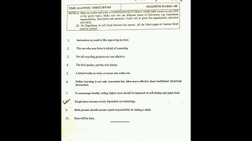 Today’s CSS essay paper 2023