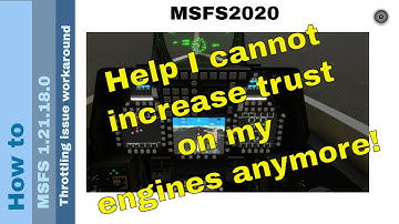 Flight Simulator 2020 - How to - MSFS 1.21.18.0 - throttling issue workaround