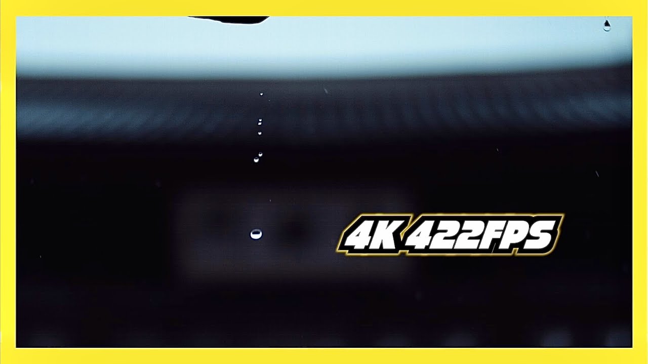 고속 카메라로 담아본 비 내리는 날 4k 422fps Freefly Wave