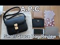 A.P.C. Small Grace Bag in Black - What Fits + Mod Shots
