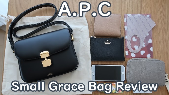 A.P.C. MINI GRACE BAG ♡ aesthetic unboxing, what fits *relaxing* 