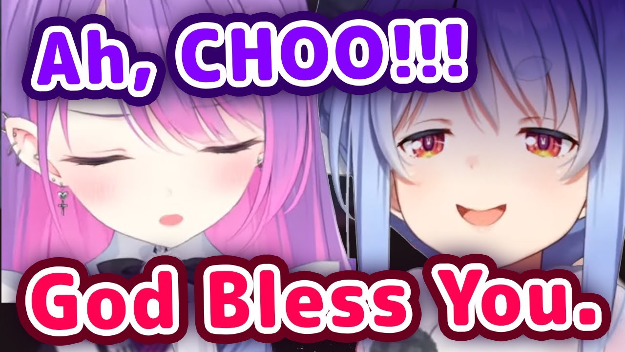 Towa Sneezes Cutely Then Gets Blessed By Pekora 【ENG Sub/Hololive】