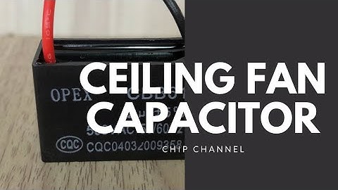 How to replace bad ceiling fan capacitor.