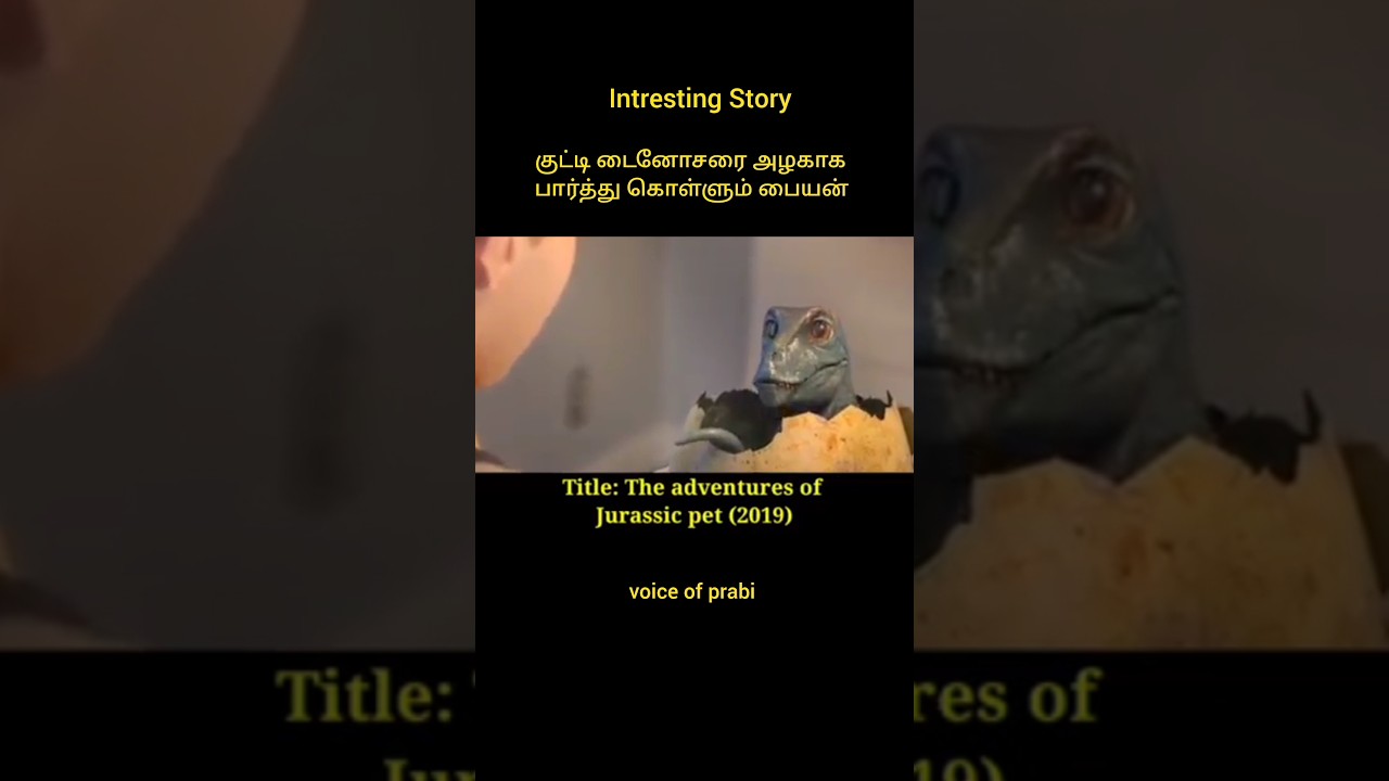 குட்டி டைனோசரை அழகாக பார்த்து கொள்ளும் பையன் 