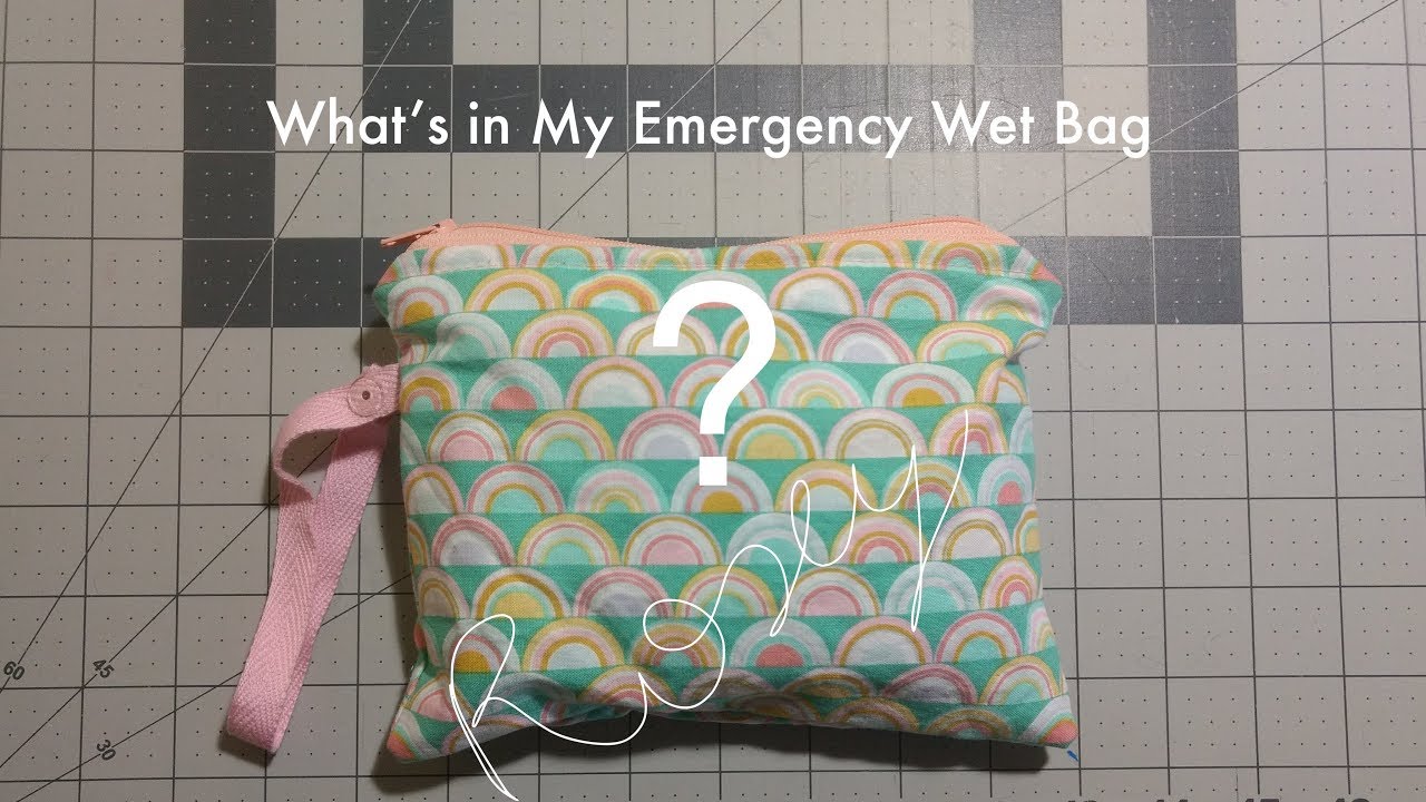 What's in my Emergency Wet Bag? - Reusable Menstrual Products (Cloth pads and menstrual cups)