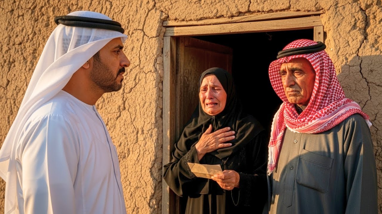 بعد 14 عامًا، عاد الابن مليونيراً إلى بيت مهدوم… ودموع والديه الفقراء كانت في استقباله