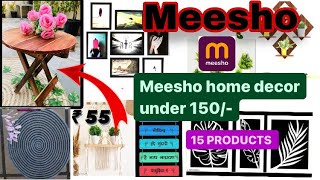 MEESHO home decor item under 150 rs| 15 affordable & trending home decor | Meesho 5 set bad sheet 🔥