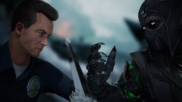 Mortal Kombat 1 - T-1000 vs Noob Saibot | All Intro/Interaction Dialogues