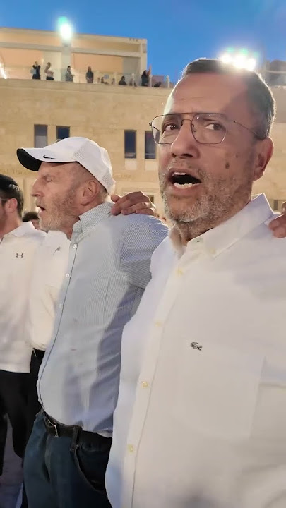 מוצאי תשעה באב תשפ”ה - כותל המערבי | Moshe Lion, mayor of Jerusalem - End of Tisha B’Av at Kotel