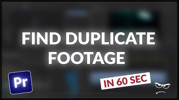 How to Find DUPLICATE Clips | Adobe Premiere Pro