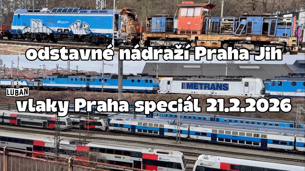 Nádraží Praha Jih , odstavné nádraží Jih , Luban vlaky