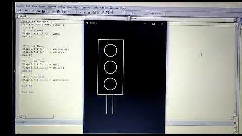 Traffic Signal Control program in VB || Timer Control