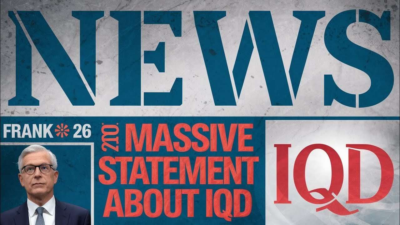 💥 Frank 26 Drops Massive Statement on Iraqi Dinar! 💥 Latest Iraqi Dinar