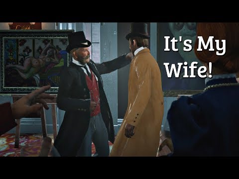 Red Dead Redemption 2 - Art Gallery Brawl Over Nude Family Photos (PS4 Pro)