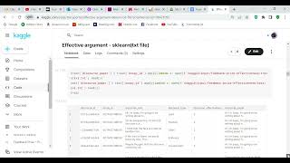 Code review - Effective argument  - Kaggle competition - Python