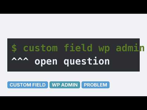Wordpress: Can you ungroup Custom Fields?