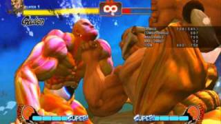 SF4 - Gouken vs Seth - 757 Damage Combo (100%)