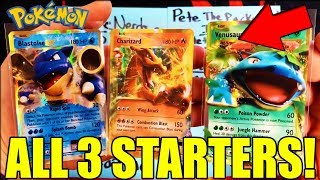 ALL 3 STARTERS! Opening a Pokémon XY EVOLUTIONS Booster Box & Code Giveaway! (Pokemon Card Opening)