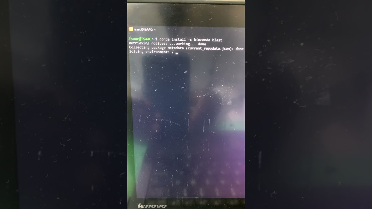 Trying to install BLAST using bioconda on command line 