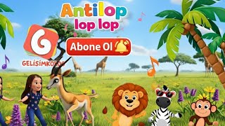 2 eğlenceli çocuk şarkısı bir arada 🌛🦌🐒🐤🦁🦓