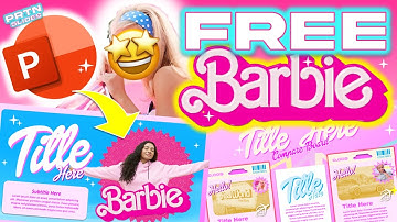 2023 FREE Barbie InspiredPowerPoint Template + Generate your OWN BARBIE SELFIE POSTER!!!! 🤯