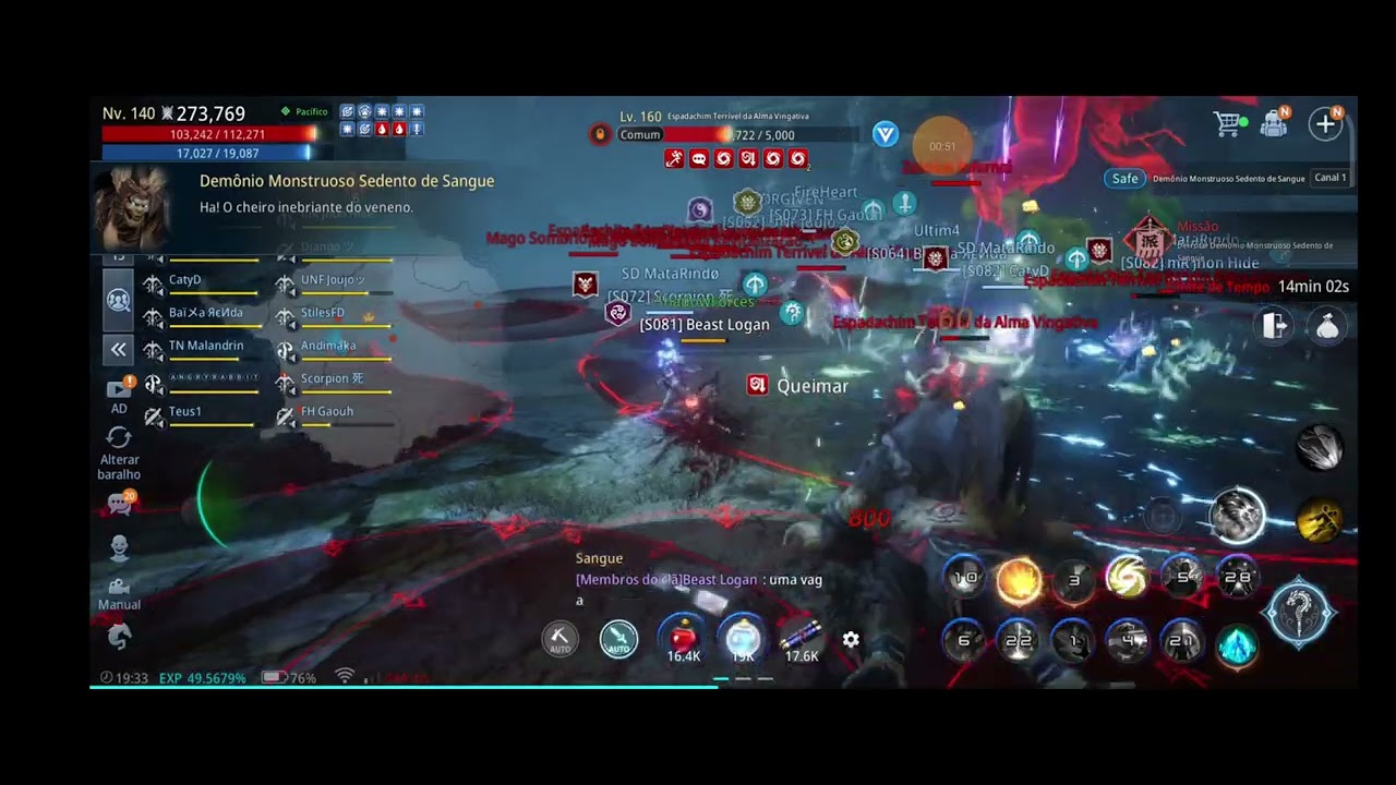 MIR4 - RAID Infernal demônio monstruoso