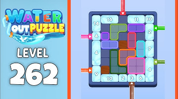 Water Out Puzzle level 262 solution 