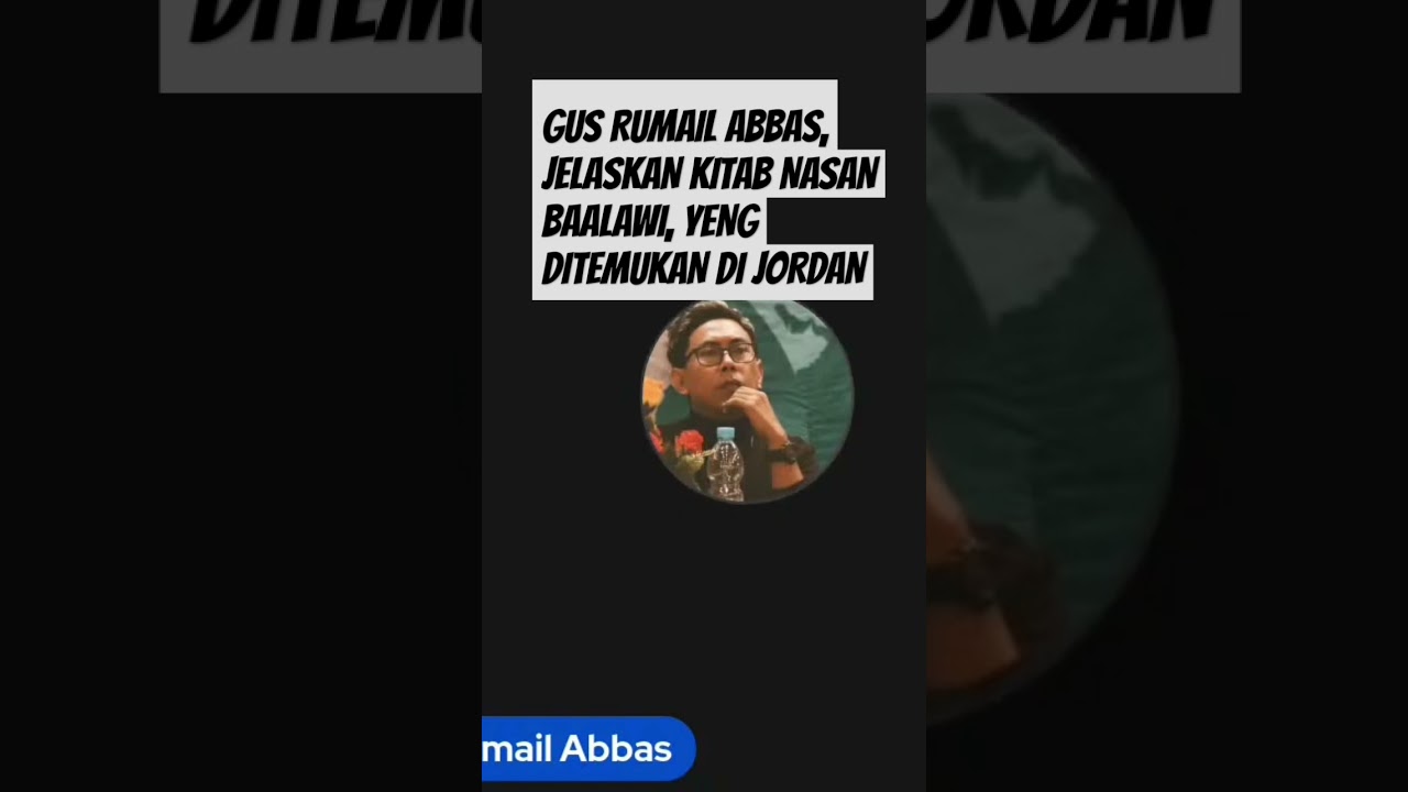 RUMAIL ABBAS JELASKAN KITAB NASAB YANG DITEMUKAN DI JORDAN