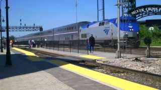 Railfanning Greater Chicago  - Amtrak 203 Leads the Texas Eagle into Joliet IL. June 7, 2013