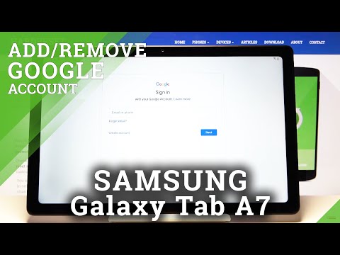 How to Add Google Account on SAMSUNG Galaxy TAB A7 2020 – Remove Google User