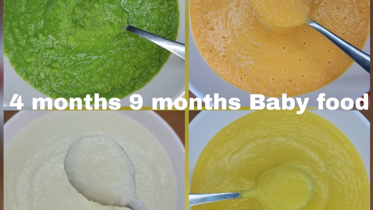 Best Food For 4 9 Months Babies YouTube