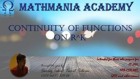 Continuous functions on R^k - Lec 18