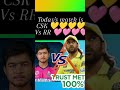 # today match for CSK vs RR