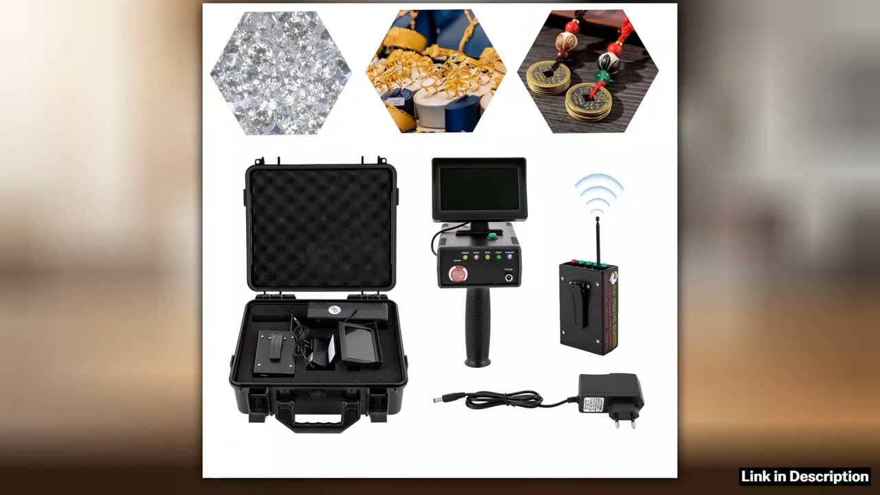 Metal Detector 3D LED Display Gold Detector Metal Finder Remote Underground 30m Treasure Scanner Si