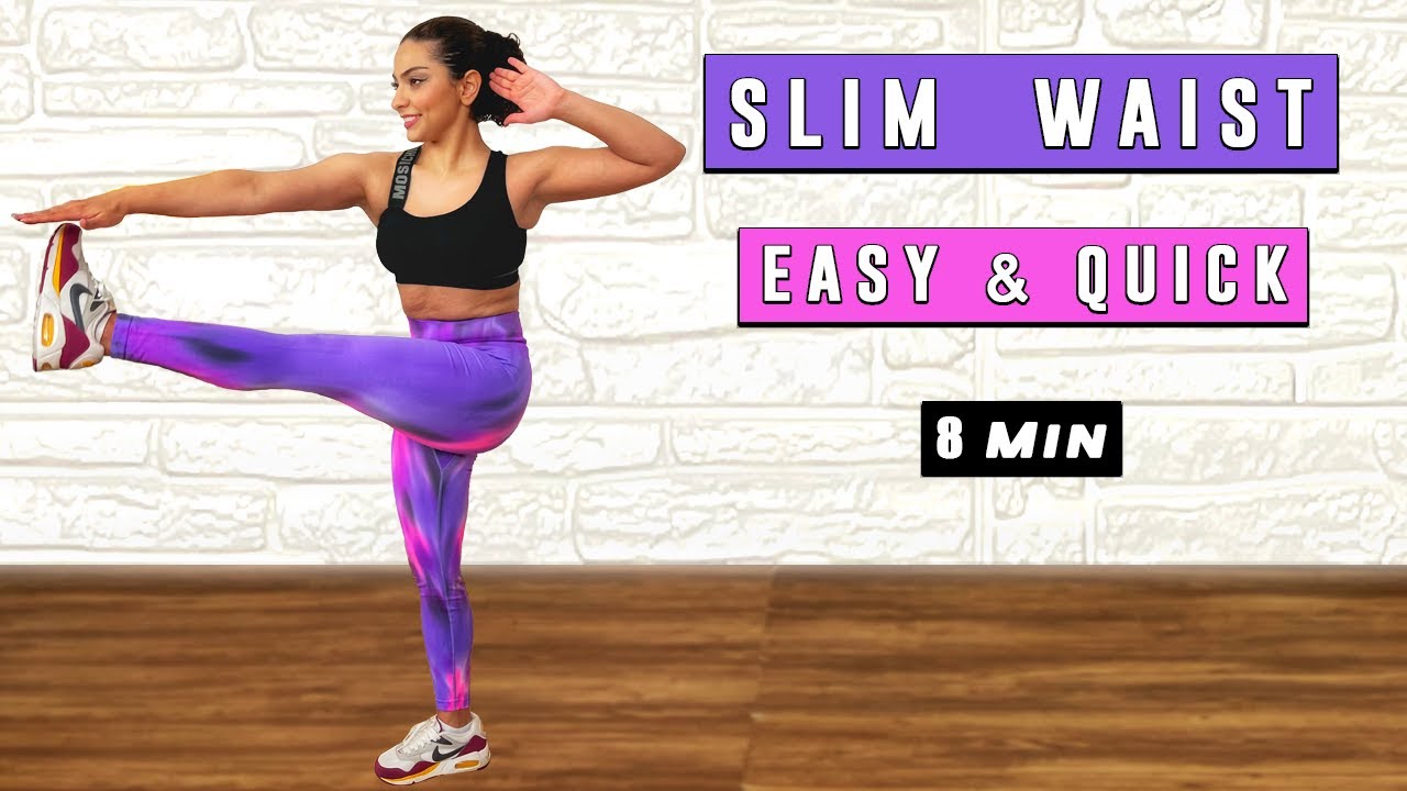 8 MIN STANDING SLIM WAIST WORKOUT (NO EQUIPMENT) - YouTube