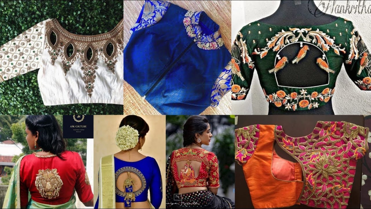 Top 30 Awesome party wear Blouse Neck Designs Trendy Blouse Designs Party Wear Blouse