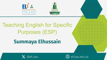 Teaching English for Specific Purposes ESP