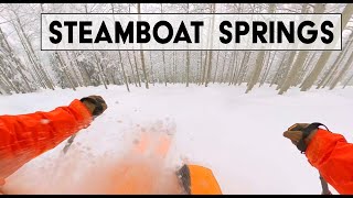 Steamboat Springs First Tracks - Skiing deep powder on Twilight - Top to Bottom screenshot 3