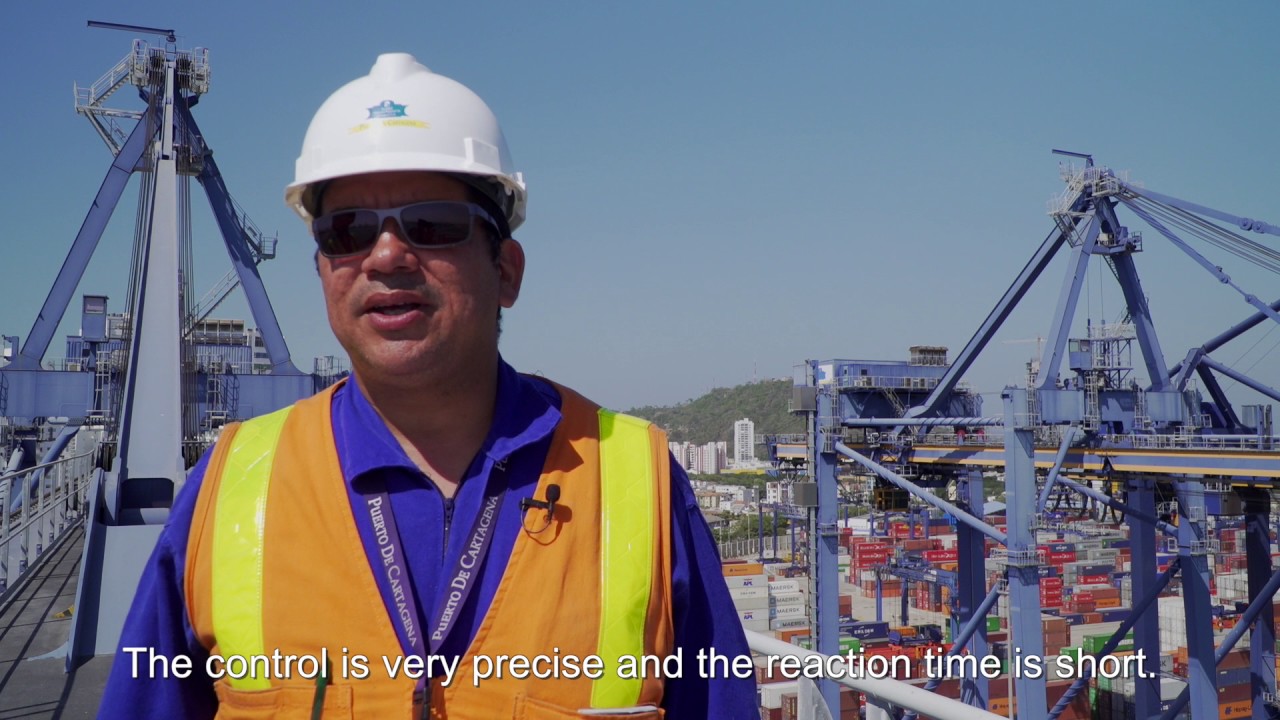 Kalmar STS cranes in Cartagena, Colombia YouTube